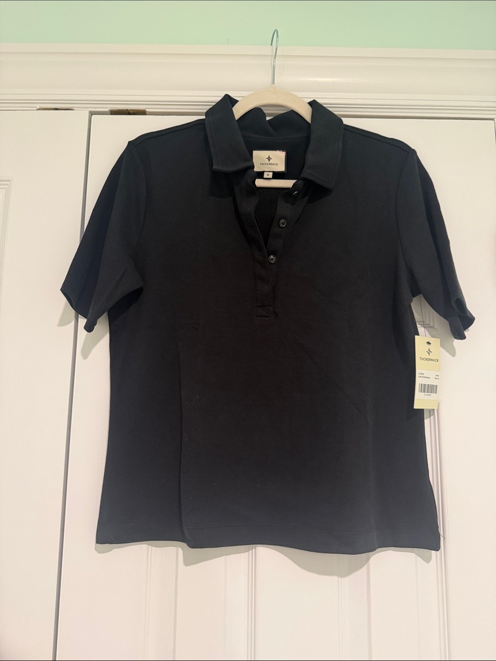 Tuckernuck Black Short-Sleeve Button-Down Polo New with Tags!
